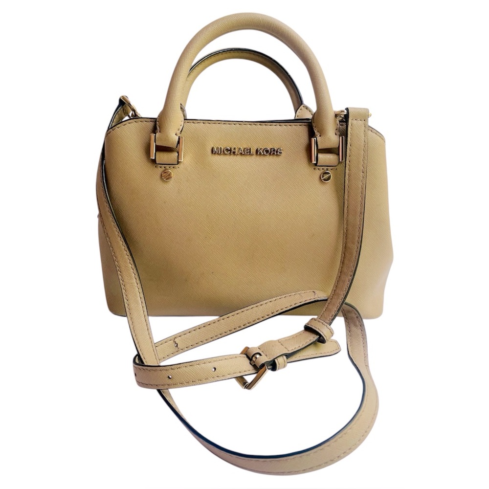 Michael Kors Beige Satchel Bag